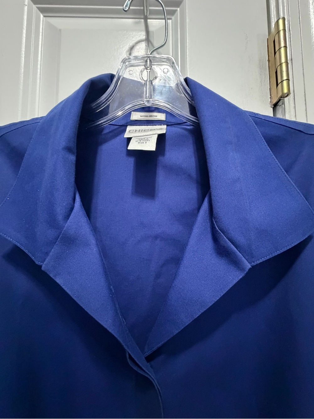Chico's Royal Blue Cotton Top with Label - Picture 5 of 6